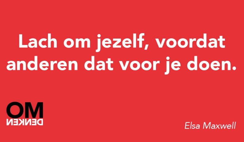 Tegel van  - Lach om jezelf