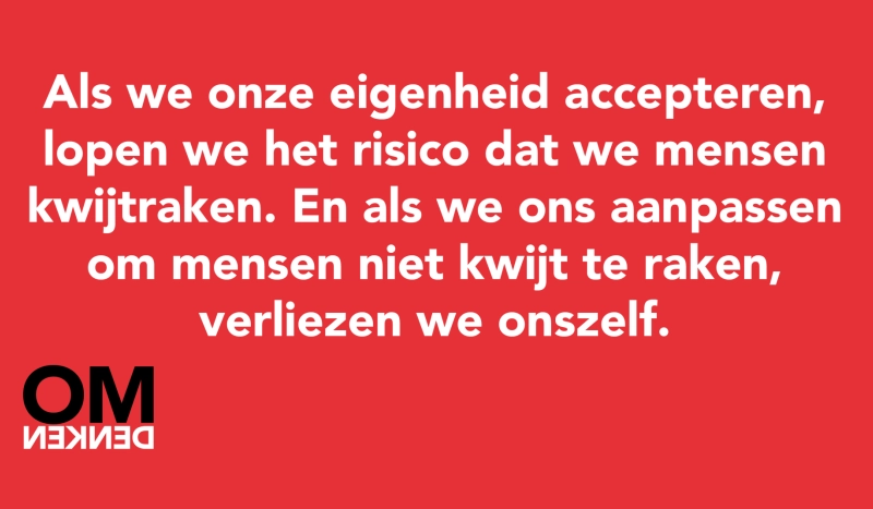 Tegel van - Als we onze eigenheid accepteren
