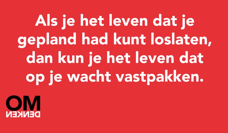 Tegel van - Als je het leven dat je gepland had kunt loslaten