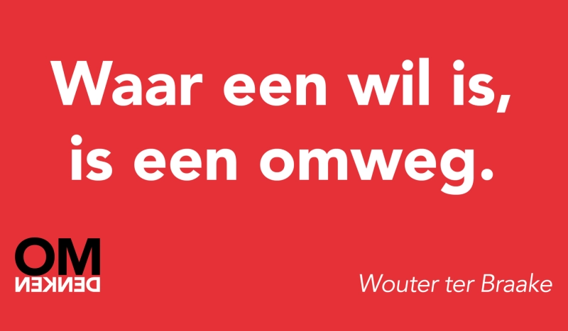 Tegel van Wouter ter Braake - Waar een wil is