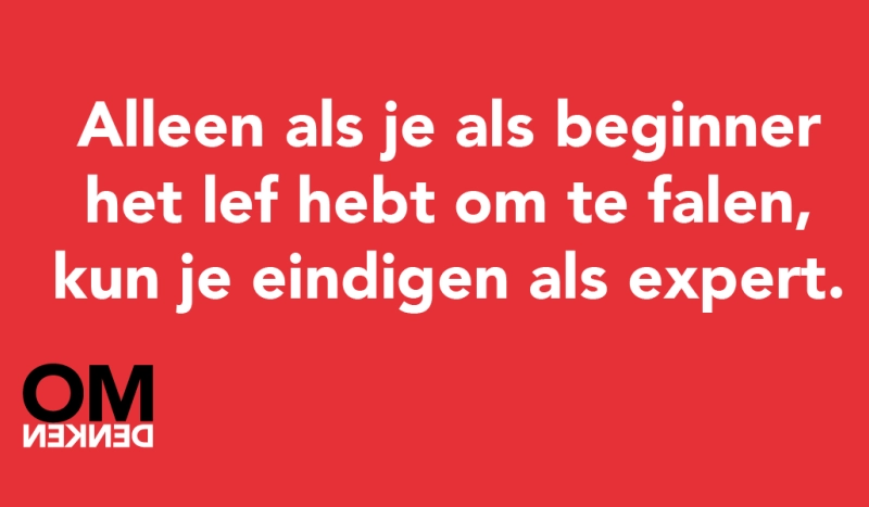 Tegel van Simone Weil - Alleen als je als beginner het lef hebt om te falen